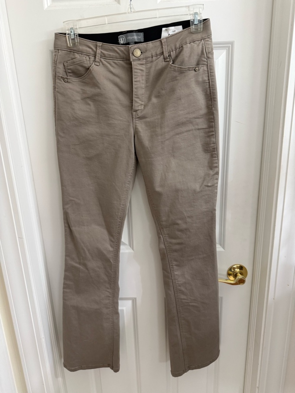 Wit & Wisdom Taupe Boot-Cut Jeans